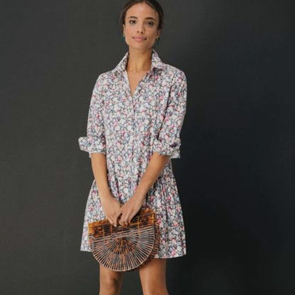 The Shirt by Rochelle Behrens Dresses & Skirts - The Shirt Floral Print Women's Dress